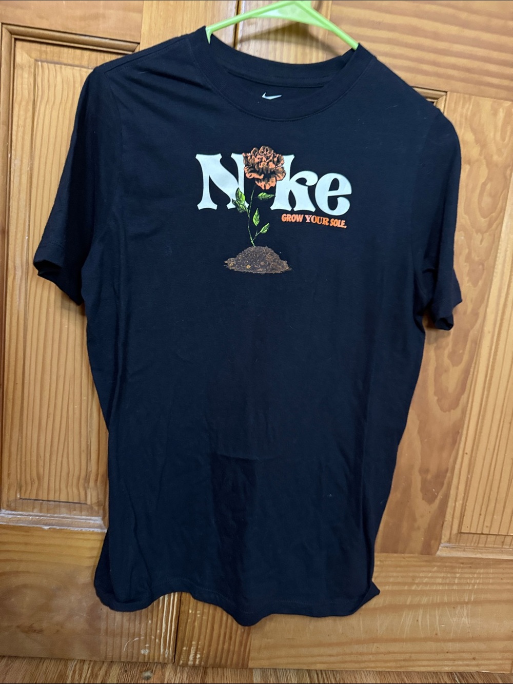 Nike Black Short-Sleeve 'Grow Your Sole' Graphic Tee